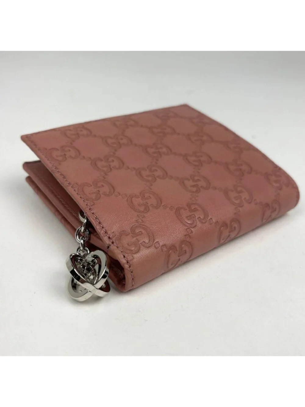 Gucci Guccissima Bifold Wallet GG Pattern Shi Marais The Pink - Picture 2 of 7